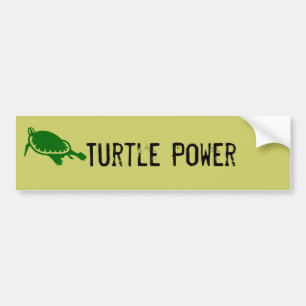 Turtle Power Bumper Sticker