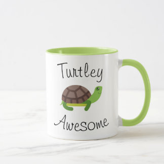 Turtle Pun Green Mug
