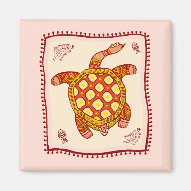 Turtle Quilt Magnet (Front)