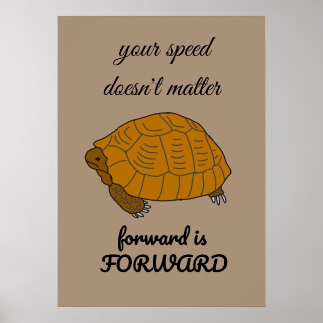 Turtle quote poster (Front)