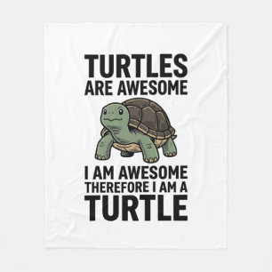Turtle Quote Vintage Engraving Vector T-Shirt Desi Fleece Blanket