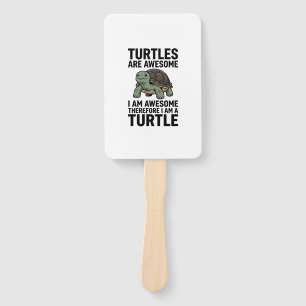Turtle Quote Vintage Engraving Vector T-Shirt Desi Hand Fan