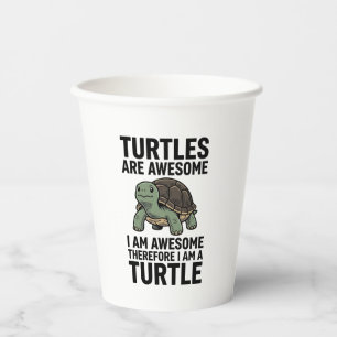 Turtle Quote Vintage Engraving Vector T-Shirt Desi Paper Cups