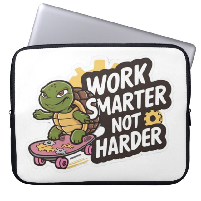 turtle quotes laptop sleeve (Front)