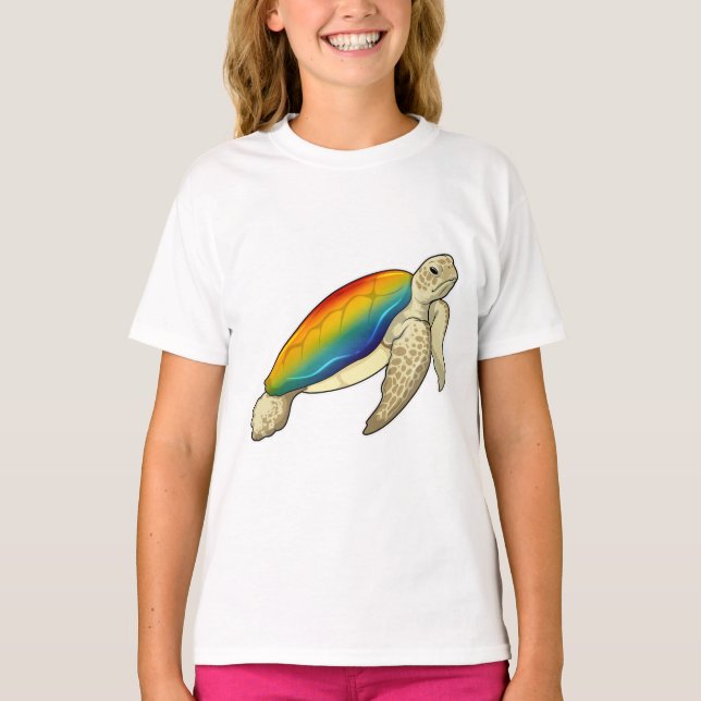 Turtle Rainbow T-Shirt (Front)