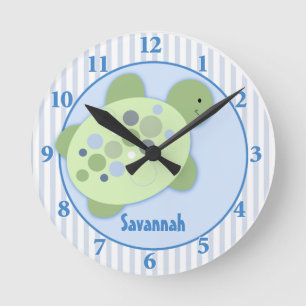 Turtle Reef Customised Nursery Wall Clock