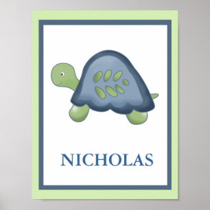 TURTLE REEF TORTOISE CUSTOM NAME PRINT