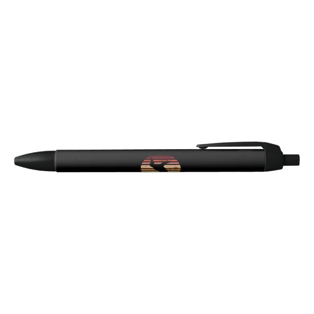 Turtle Retro Graphic Black Ink Pen (Top)
