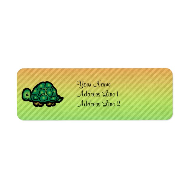 Turtle Return Address Label (Front)