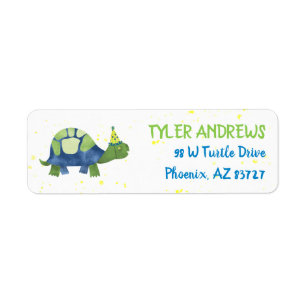 Turtle Return Address Labels