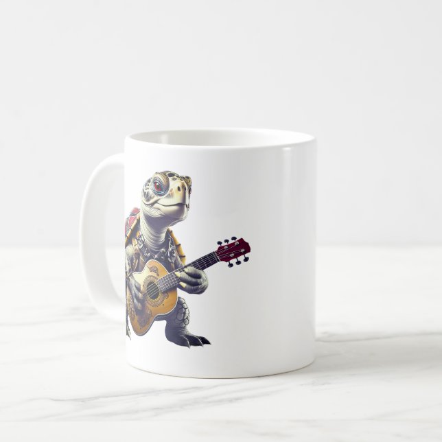 Turtle rock and roll Mug (Front Left)