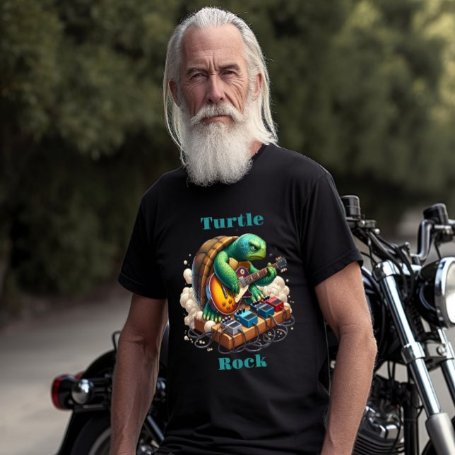 Turtle Rockstar Jamming on Stage T-Shirt (Creator Uploaded)