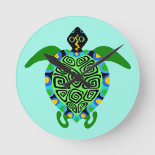 Turtle - round clock