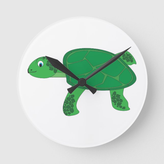 Turtle Round Clock (Front)