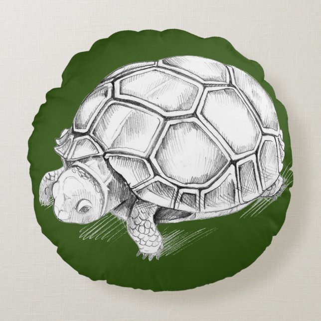 Turtle Round Cushion (Front)