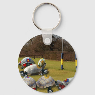Turtle Rugby Key Ring