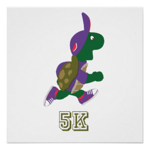 Turtle Runner 5K - Purple Poster