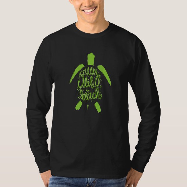 Turtle Salty Beach T-Shirt (Front)