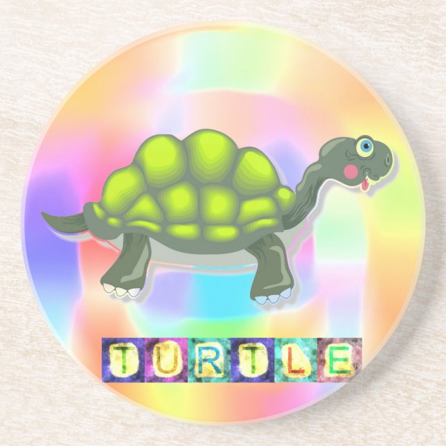 Turtle Sandstone Coaster (Front)