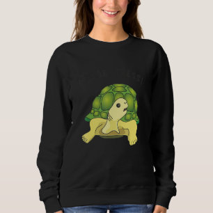 Turtle saying Pas de stress no stress Sweatshirt