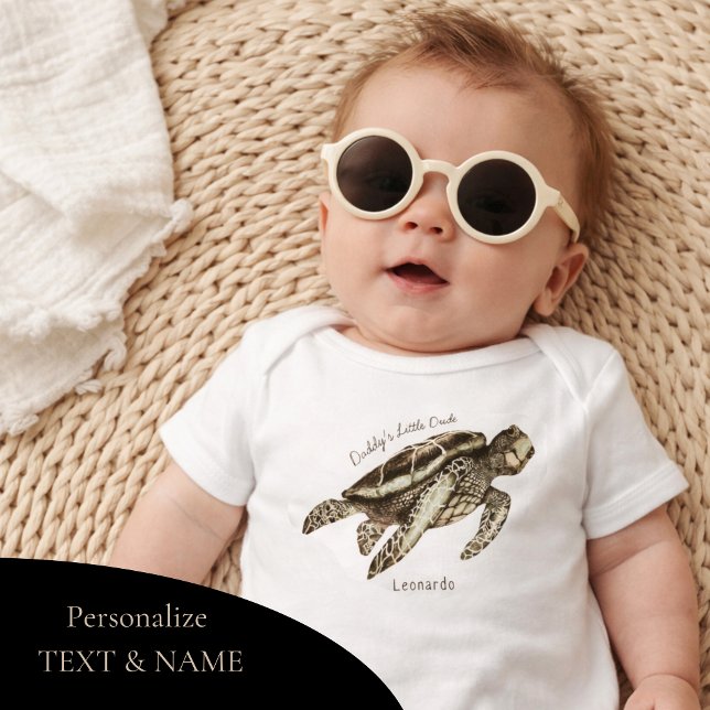 Turtle Sea Animal Baby Bodysuit (Creator Uploaded)