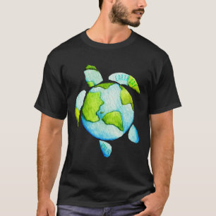 Turtle Sea Turtle Planet April 22 Earth Day Save T T-Shirt