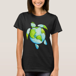 Turtle Sea Turtle Planet April 22 Earth Day Save T T-Shirt