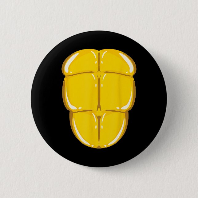 Turtle Shell Cute Tortoise Costume Funny Halloween 6 Cm Round Badge (Front)