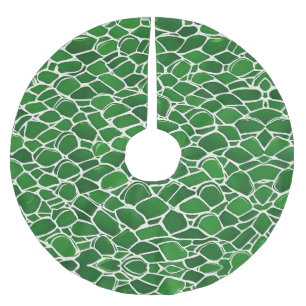 Turtle Shell Pattern Brushed Polyester Tree Skirt