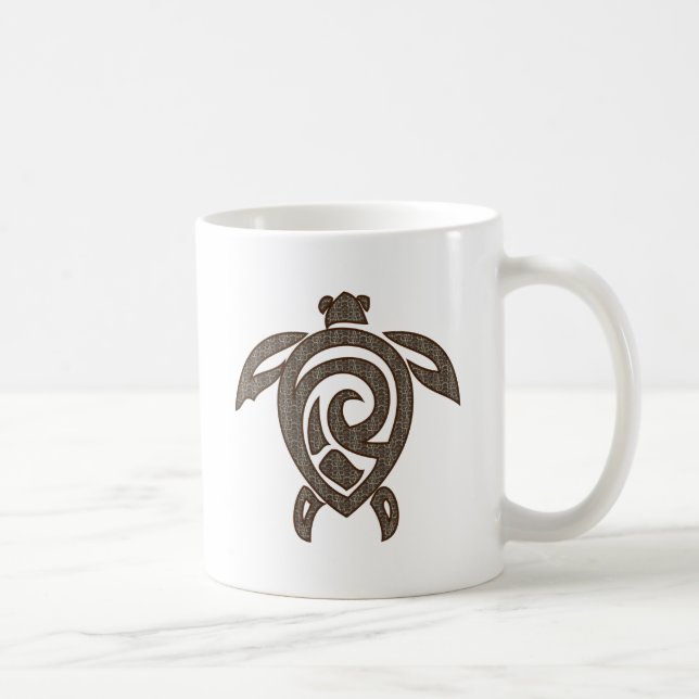 Turtle-shell-print Coffee Mug (Right)