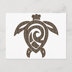 Turtle-shell-print Postcard