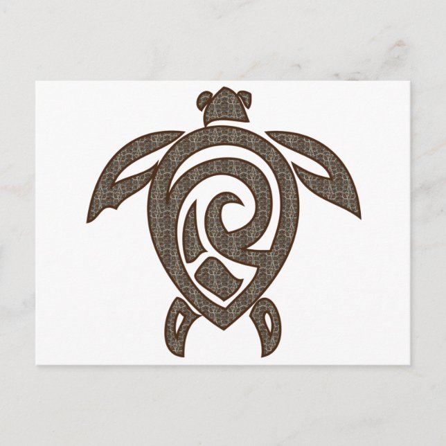 Turtle-shell-print Postcard (Front)