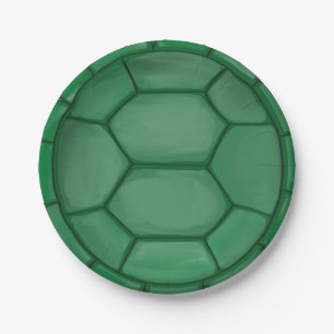 Turtle Shell Sea Theme Birthday Party plates