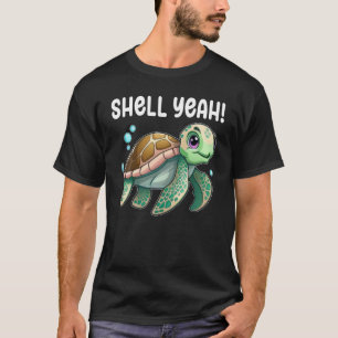 Turtle Shell Yeah Turtles Sea Cute Turtle 2 T-Shirt