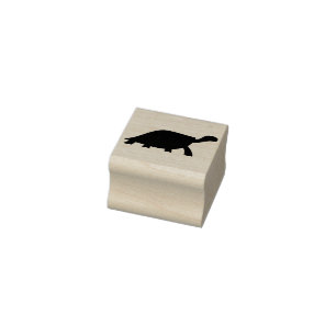 turtle silhouette art stamp