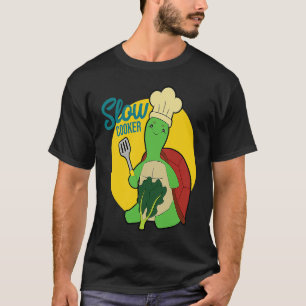 Turtle Slow Cooker Chef Turtle T-Shirt