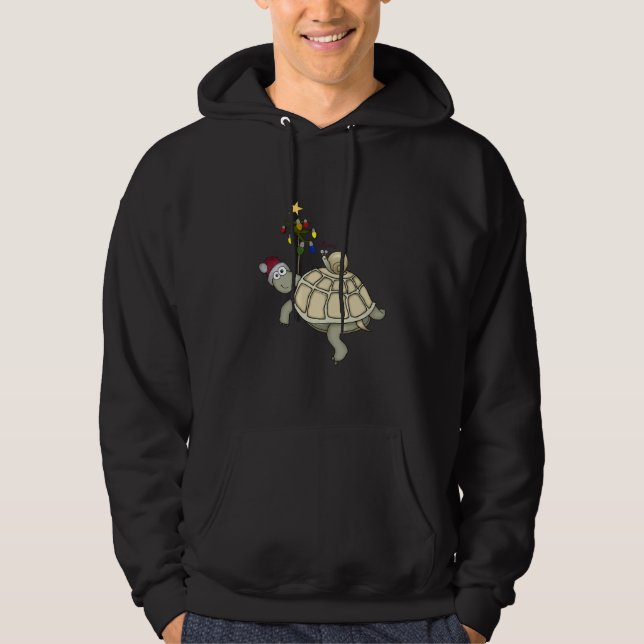 turtle & snail Christmas Hoodie (Front)