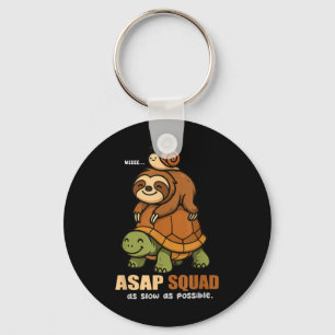 Turtle Snail Sloth Asap Squad Slow Animal Lover Bo Key Ring