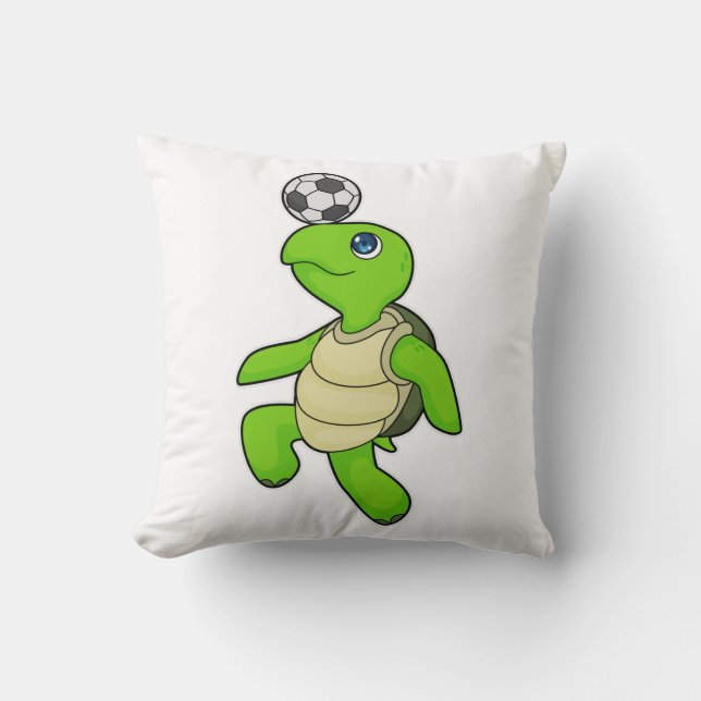 Turtle Soccer player Soccer Cushion (Front)