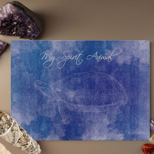 Turtle Spirit Animal Tempered Glass Cutting Board