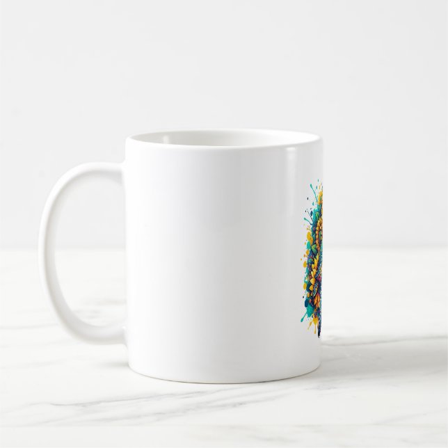 Turtle Sunflower Coffee Mug (Left)