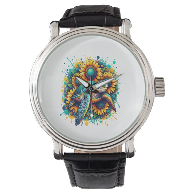 Turtle Sunflower Watch (Front)