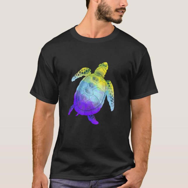 Turtle Sunglasses NonBinary Flag LGBT Non Binary P T-Shirt (Front)