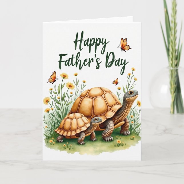 Turtle Sweet Fathers Day Card (Front)