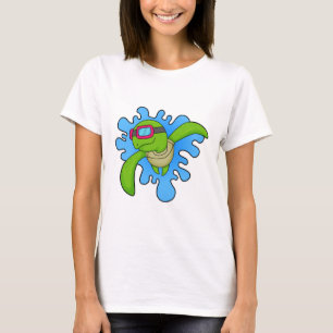 Turtle Swimming Swimming goggles T-Shirt