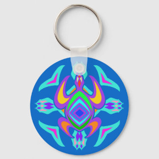 Turtle Symmetry Pattern Keychain