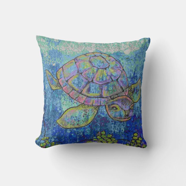 Turtle Throw Pillow (Front)