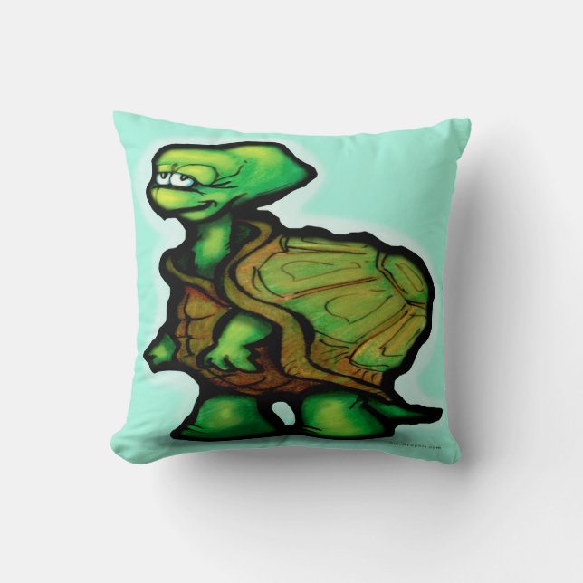 Turtle Throw Pillow (Front)