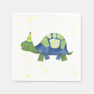Turtle Tortoise Birthday Party Napkins