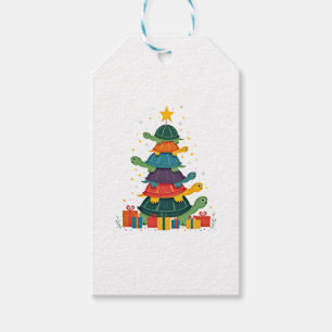 Turtle Tree Christmas Tree Adorable Turtle Christm Gift Tags